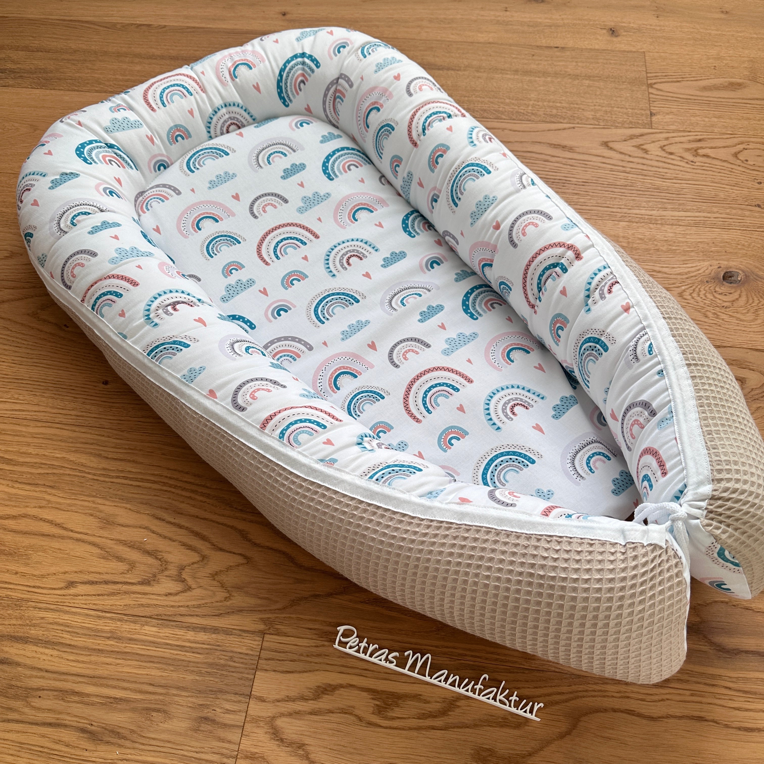 Babynestchen "Regenbogen & Wolken"